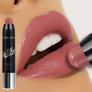 Batom fosco lápis à prova dwaterproof água de longa duração copo antiaderente matiz labial cosméticos nude batom caneta maquiagem maquillage