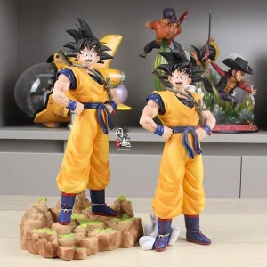 Dragon Ball Dream Super Saiyan Son Goku Somersault Nuvem Coleção Figura de ação Estátua Anime Modelo Ornamentos Brinquedo Presente