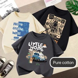 1 pçs verão meninos carro dos desenhos animados camisetas moda topos crianças manga curta roupas padrão impresso camisetas criança solta casual tshirt