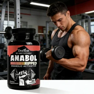 Cápsulas DOCTEAT para Crescimento Muscular, Promovem o Crescimento Muscular, Aumentam a Vitalidade, Aliviam o Desconforto Após o Exercício, Cápsulas de Vitalidade para Homens