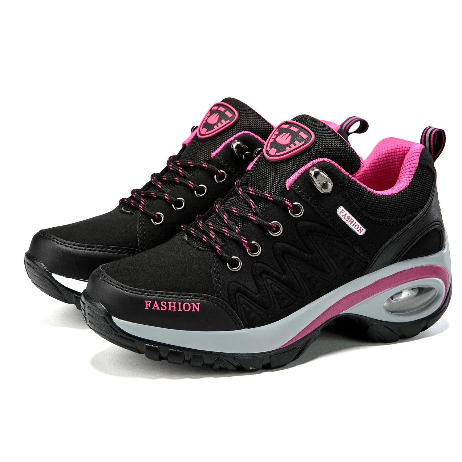 Senhoras tênis confortáveis sapatos de plataforma respirável moda rendas até sapatos casuais femininos para mulheres botas curtas ao ar livre - Imagem 5