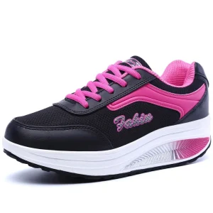 Sapatos femininos vulcanizados, tênis de alta qualidade, plataforma ambulante, plus size, moda