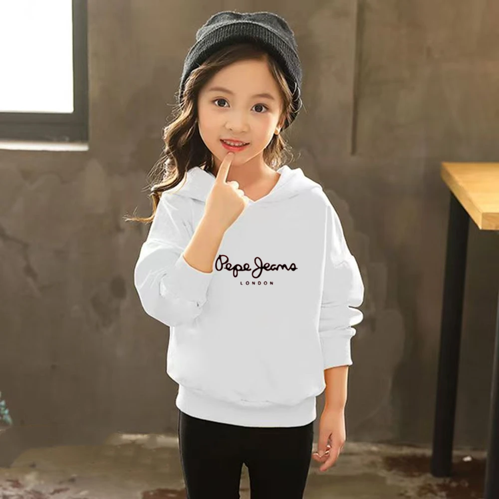 Menino meninas crianças hoodies terno topos + inferior toddle preto sweatshrr branco criança 3-12 anos rosa moda impressão casaco roupas - Imagem 3