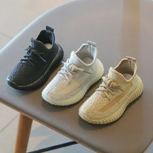 Tênis de malha respirável infantil, sapatos monocromáticos, casual, ao ar livre, ciclismo, estudantes, meninos, meninas, crianças, verão